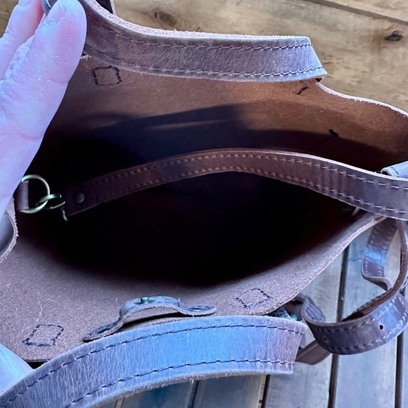 Portland Leather Goods Mini Crossbody Tote - Picture 3 of 5